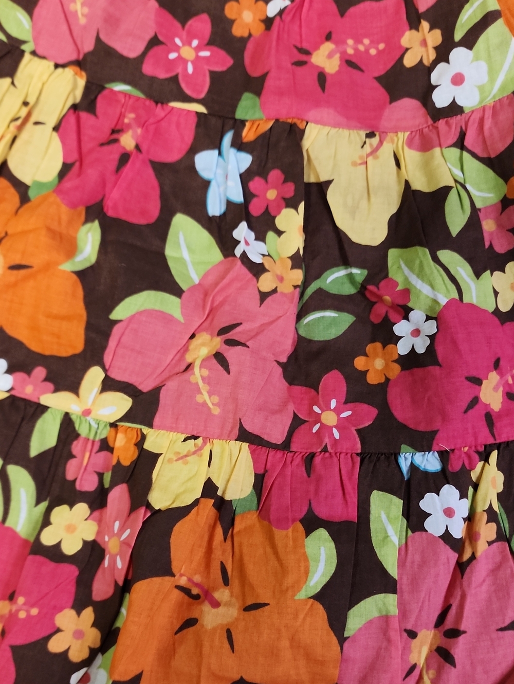 Gymboree Aloha Sunshine Tropical Floral Tiered Skirt Size 4 - HTF Vintage 2012 - Picture 4 of 6